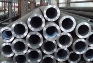 The Seamless Pipes are stacked as a pile