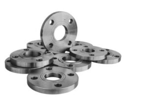 In the picture: group of stainless steel lap joint flanges displayed