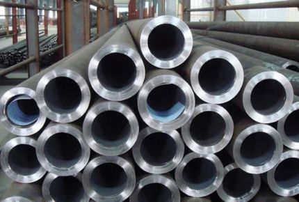 The Seamless Pipes are stacked as a pile