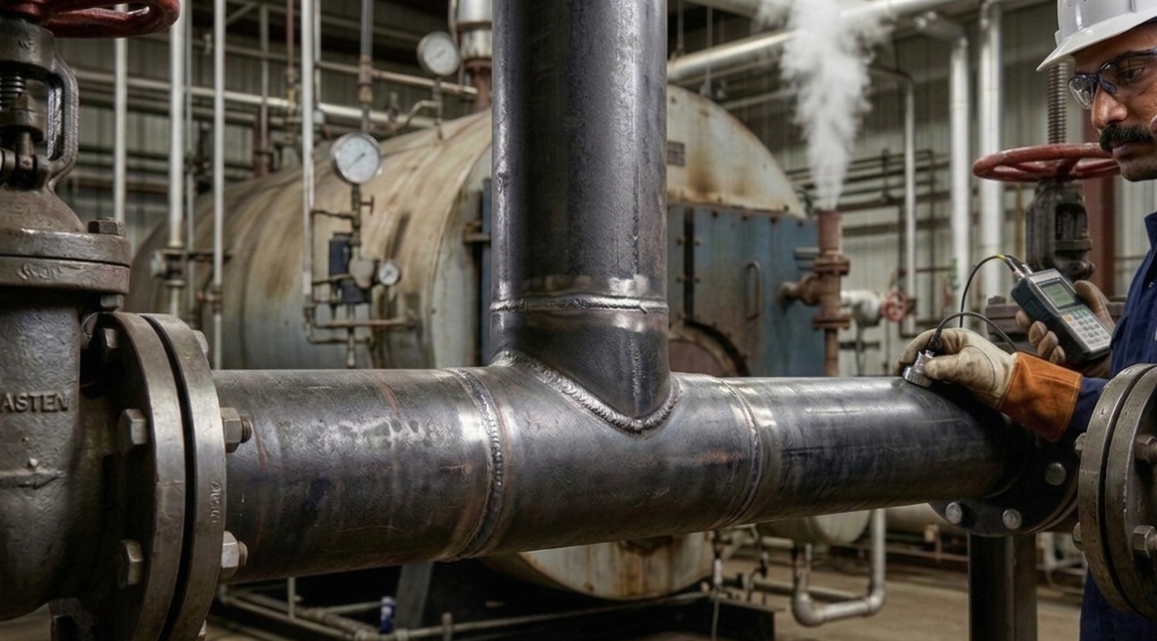 ASTM A106 and A53 MS Seamless pipes in Coimbatore supplied by Black build tech for high pressure boiler systems