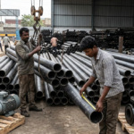 Industrial MS Seamless pipe in Coimbatore supplied by Black build tech for pump and valve manufacturing units